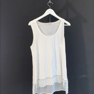 Whit Dressy Tank top